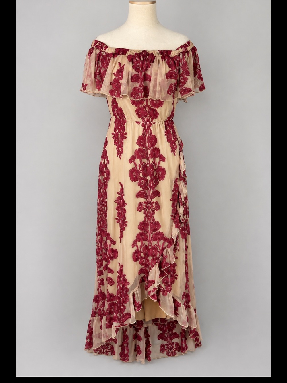 A Beautiful Soul Amberlyn Embroidered Whimsigoth Maxi Dres